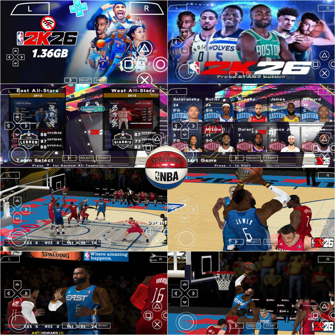 NBA 2K26 PPSSPP Download ISO SaveData & Textures for Android | Latest Roster, HD Graphics & Smooth