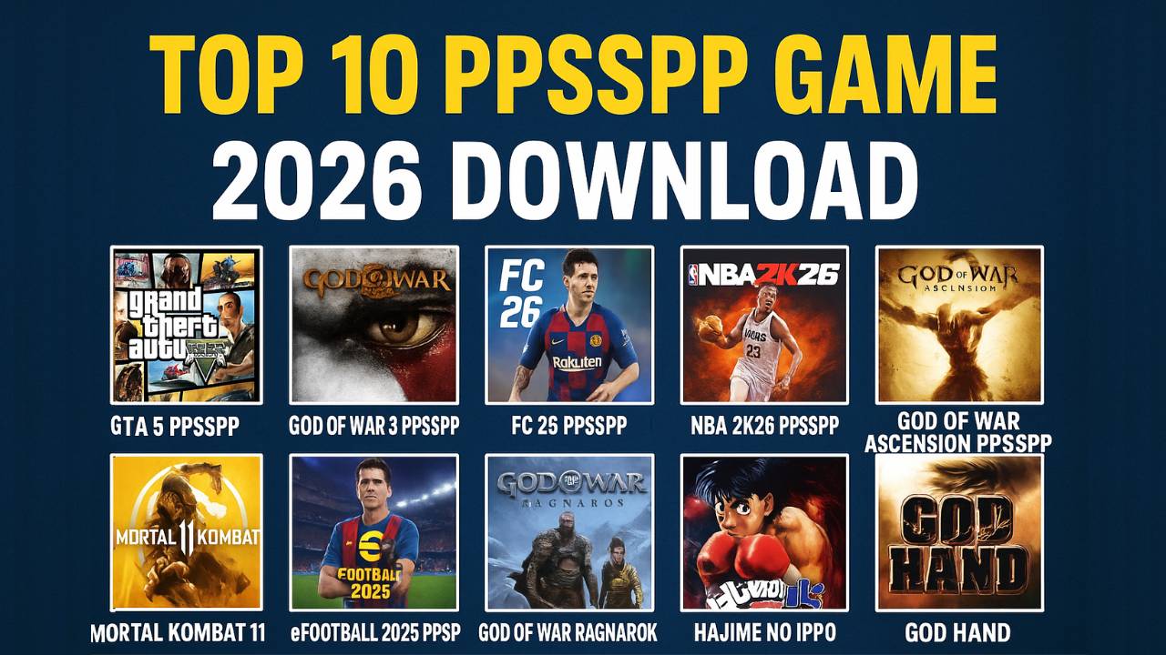 2026 Best 10 PPSSPP Games Download for Android & iOS