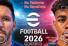 eFootball 2026 iSO Download for PPSSPP No Textures No Savedata