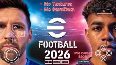 eFootball 2026 iSO Download for PPSSPP No Textures No Savedata