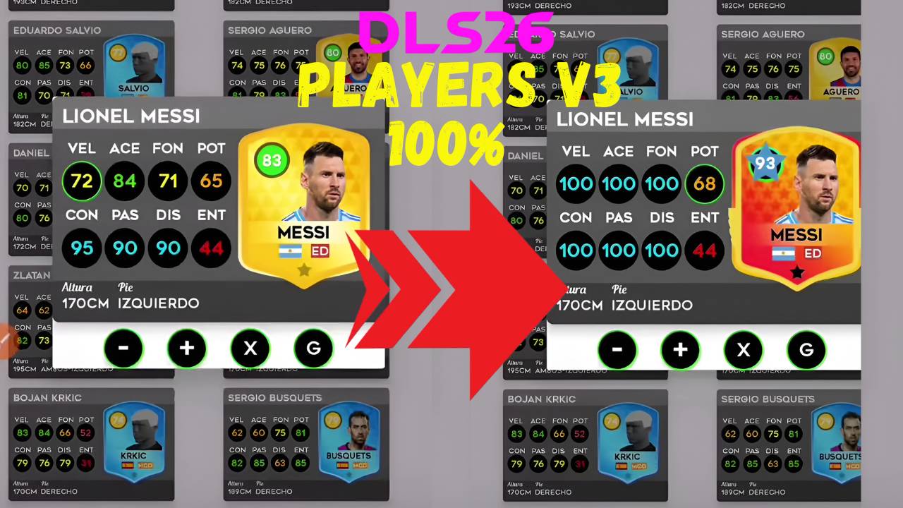 How to Download DLS 26 Players v3: Unlocked & Increase all Players 100%