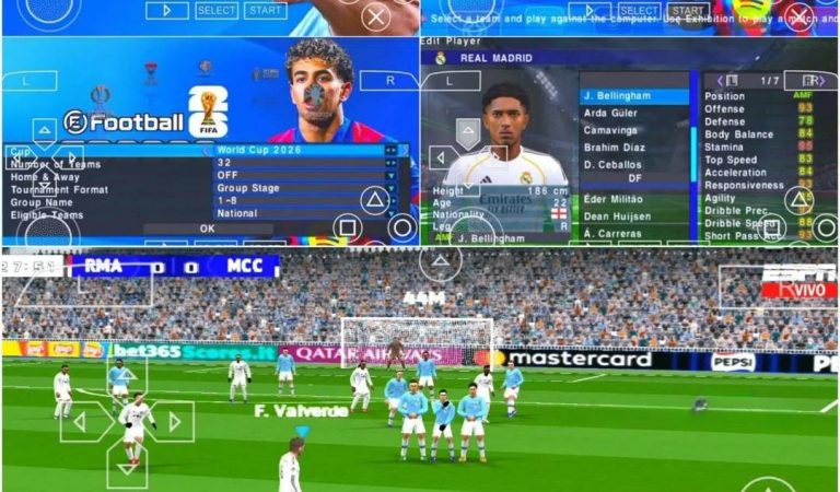 Download eFootball 2026 PSP [PES 2026] PPSSPP iSO MediaFire