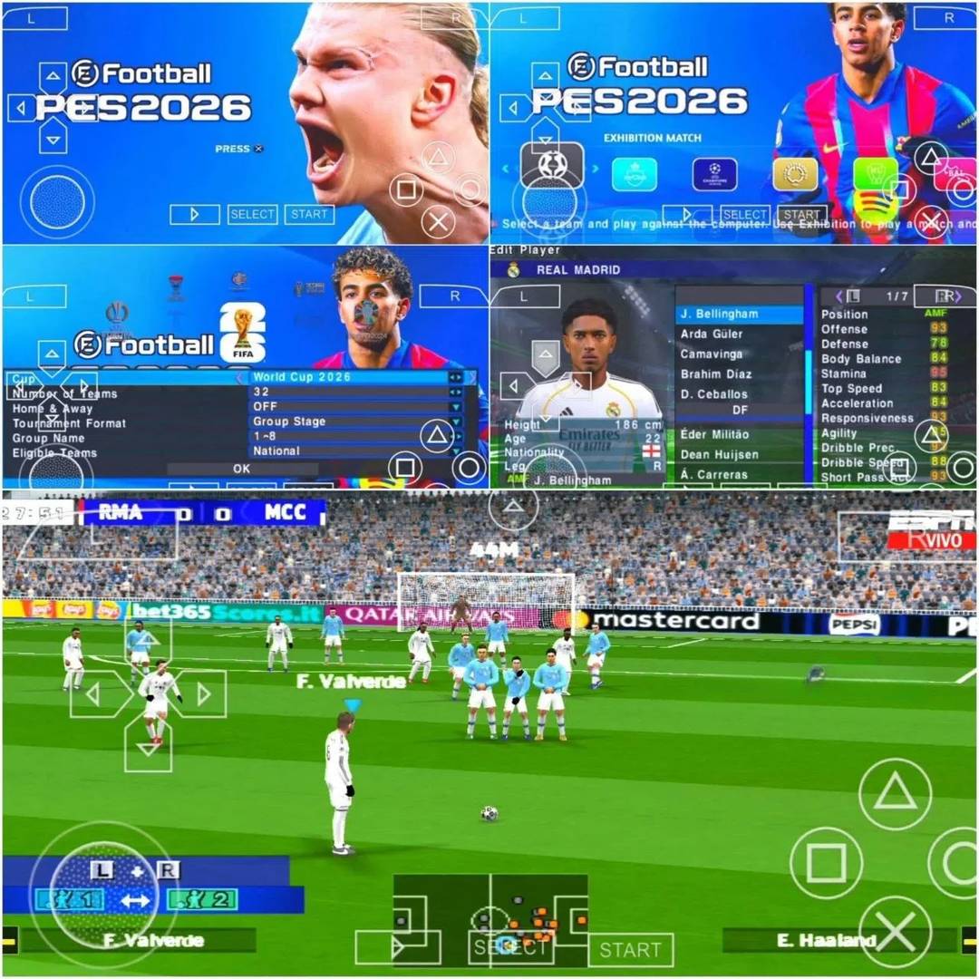 Download eFootball 2026 PSP pes 2026 iso